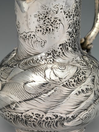Detail of the repoussé body